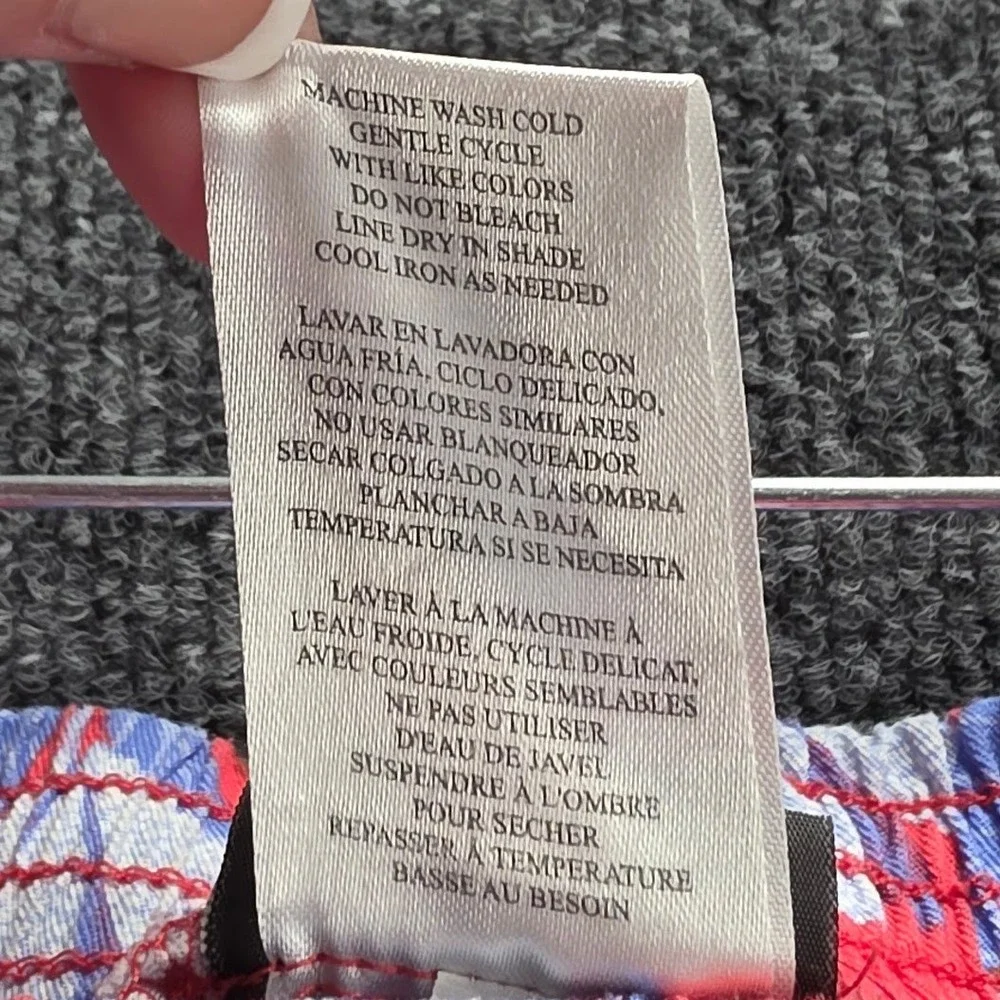 Vince Camuto Kids Floral Cargo Pants Red Blue Pink Rayon Wide Leg Size‎ 8